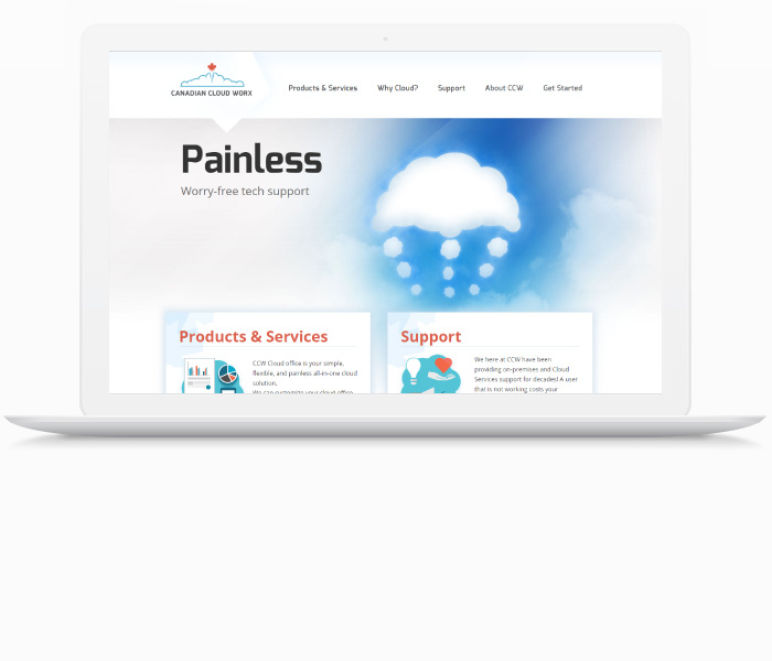Canadian Cloud Worx Website Design